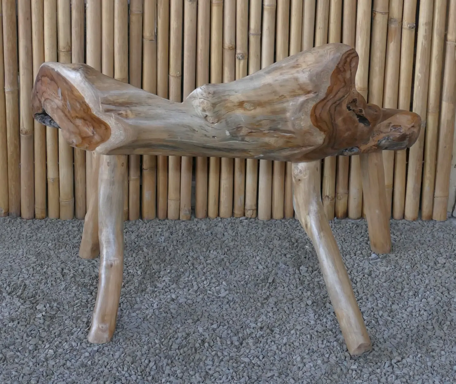 Artikelbild 9 des Artikels “Gartenbank, gefertigt aus einzigartiger Teakholz-Wurzel, ca. 115cm Länge. Die Form kann variieren. “